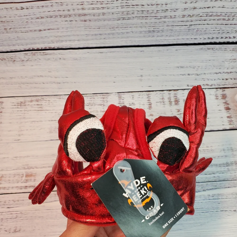 Crab Hat Halloween Cat Costume